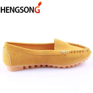 Planet Gates Yellow / 4.5 women flats shoes female casual flat loafers shoes slips leather black flat women's Spring Autumn Soft Round Toe Shoes PA642712