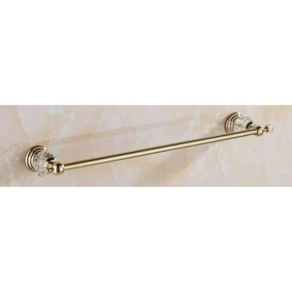 Crystal Chrome Towel Rack Antique Towel Bar Bathroom Accessories Products Solid Brass Towel Holder Wall Mount toalleros de barra - Planet Gates
