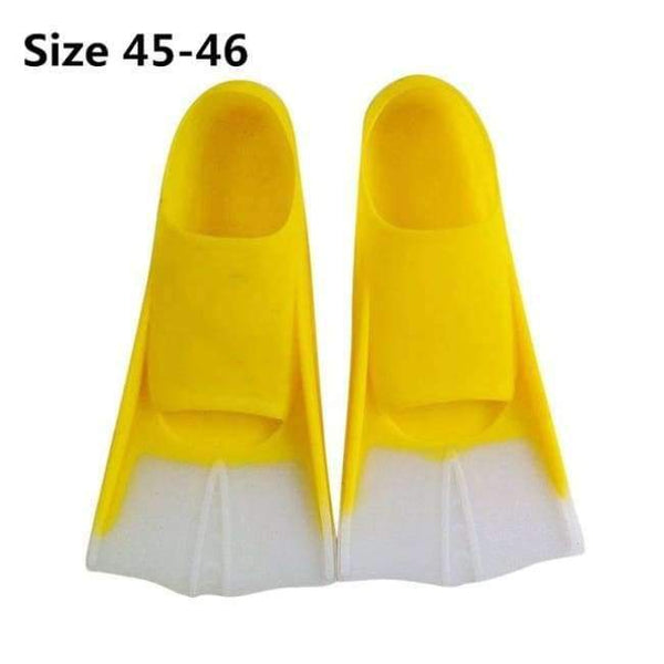 Planet Gates Yellow 45-46 Quality Swimming Fins Silicone Diving Fins Long Flippers Scuba Snorkel Swim Fins Shoes for Child Adults Swim Shoes Dropship
