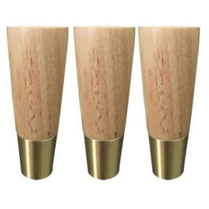 Planet Gates Yellow 4PCS/LOT  H:12.5CM  Walnut color log colored brass cabinet sofa feet legs Solid wood furniture foot accessories