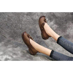 Planet Gates Yellow / 5 GKTINOO Women Shoes Spring Genuine Leather Flat Shoes Woman Loafers Handmade Soft Outsole Comfortable Casual Shoes Women Flats