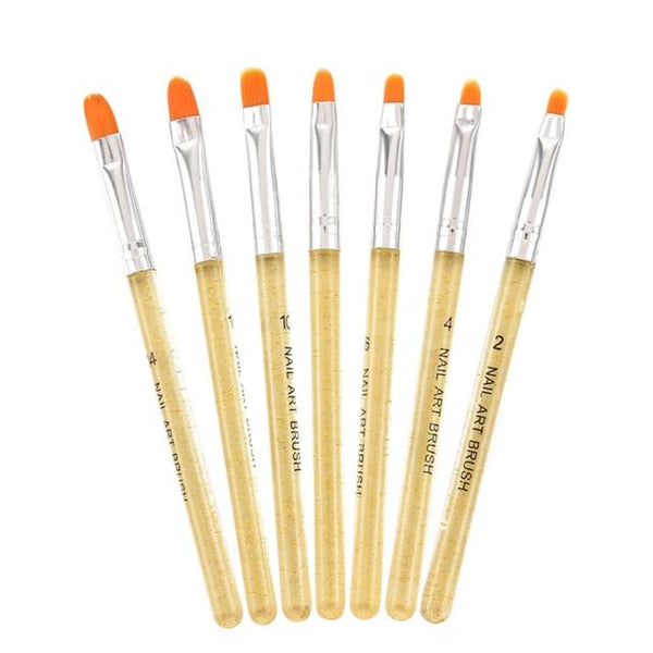 Planet Gates Yellow 5 Pcs/Sets Nail Art Pen 2 In 1 Double Ends Dotting Drawing Painting UV Gel Liner Polish Brush Set Nail Art Dotting Tools