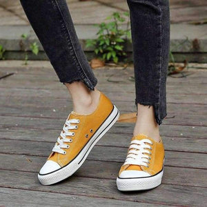 Planet Gates Yellow / 5 Women Shoes 2018 New Autumn Espadrilles Women Sneakers Breathable Canvas Tenis Feminino Female Casual Shoes Woman Flats Shoes