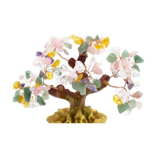 Planet Gates Yellow 6.7 Inch Tall Mini Crystal Money Tree Bonsai Style Wealth Luck Feng Shui Bring Wealth Luck Home Decor Birthday Gift