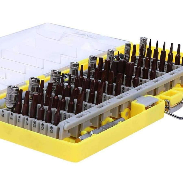 Planet Gates Yellow 60 in 1 Precision Torx Screwdriver Set Professional Electronic Mini Screwdriver Bits Computer Phone PC Repair Opening Tool Set