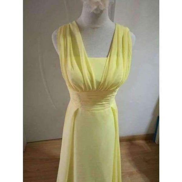 Planet Gates Yellow 60 in swatche / 2 Chiffon long Convertible bridesmaid dresses Blue pink ribbon wedding Prom party dress Plus Vestidos