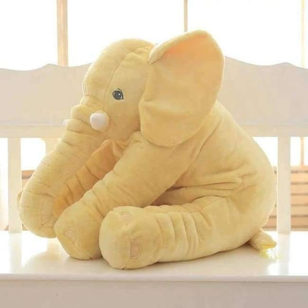 Planet Gates Yellow 65cm Plush Elephant Toy Baby Sleeping Back Cushion Soft Stuffed Pillow Elephant Doll Newborn Playmate Doll Kids Birthday Gift