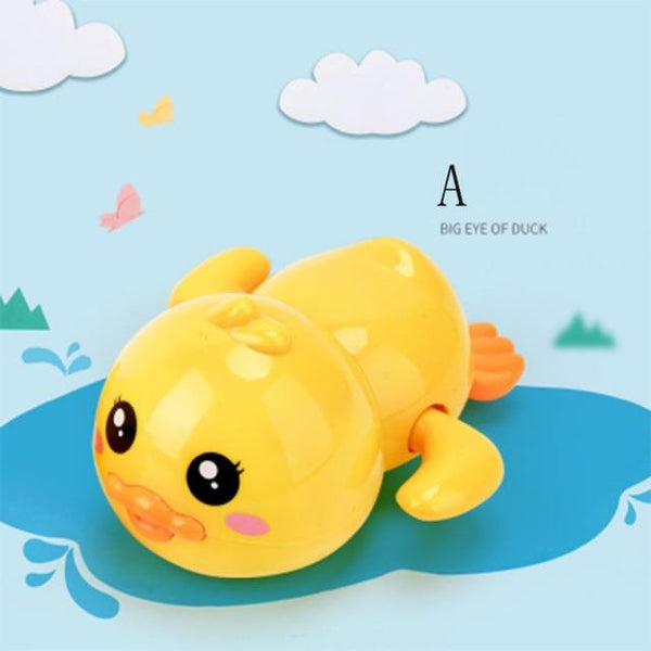 Planet Gates yellow A Bathroom Bath Shower Baby Clockwork Swimming Children Play Water Cute Little Yellow Duck Bathing Bathtub Toys For Kid
