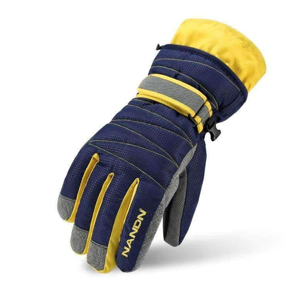 Planet Gates Yellow / Adult Women L Snowboard Waterproof Gloves Men Women Children Warm Skiing Gloves Snowmobile Motorcycle Riding Winter Outdoor Lady Gloves
