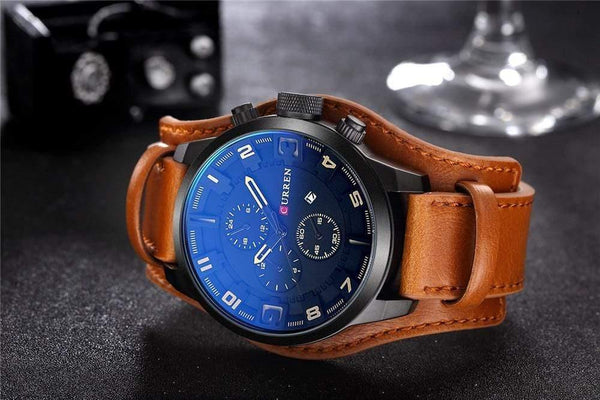 Planet Gates yellow Analog sports Men Watches Fashion Creative Quartz Leather Strap Wristwatch Date Male Clock Reloj Hombre