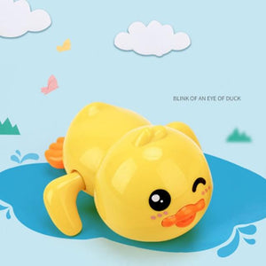 Planet Gates yellow B Bathroom Bath Shower Baby Clockwork Swimming Children Play Water Cute Little Yellow Duck Bathing Bathtub Toys For Kid