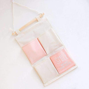 Planet Gates Yellow Bag Canvas Pocket Hanging Organizers Wall Door Closet Decor Storage Bags Clothes Hanger Home Bathroom Wardrobe Organization Items