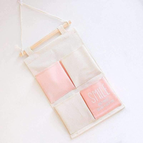 Planet Gates Yellow Bag Canvas Pocket Hanging Organizers Wall Door Closet Decor Storage Bags Clothes Hanger Home Bathroom Wardrobe Organization Items