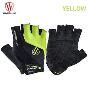 Planet Gates Yellow Bike Gloves / S Cycling Gloves Half Finger Summer Mountain Bike Anti-Skid Breathable Shockproof Outdoor Sport Accessories