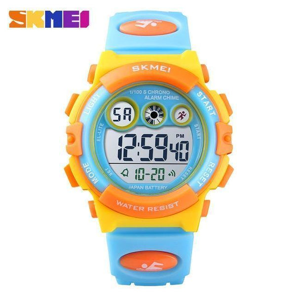 Planet Gates yellow blue Sport Children Watch Waterproof LED Digital Kids Watches Luxury Electronic Watch for Kids Children Boys Girls Gifts