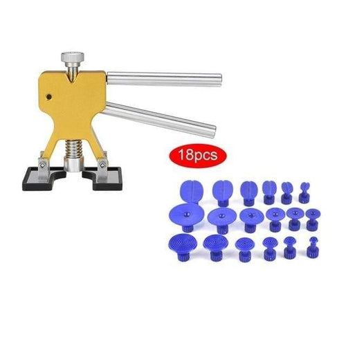 Planet Gates Yellow Car Body Dent Repair Tools Dent Removal Puller With 18 Tabs Strong Suction Cup Paint Dent Repair Lifter Tool