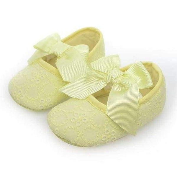 Planet Gates Yellow Casual Shoes / 1 Spring Soft Sole Girl Baby Shoes Cotton First Walkers Fashion Baby Girl Shoes Butterfly-knot First Sole Kids Shoes