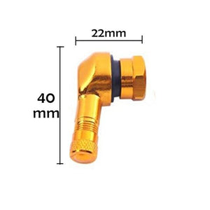 Planet Gates yellow / China 2pcs 90 Degree CNC Motorcycle Rim Tire Wheel Tubeless Valve Stems For Rim Wheel Parts Accessories Goods