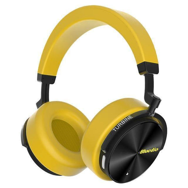 Planet Gates Yellow / China Bluedio T5 Active Noise Cancelling Wireless Bluetooth Headphones Portable Headset with microphone for phones and music