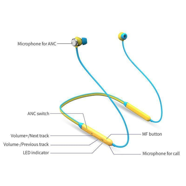 Planet Gates yellow / China Bluedio TN bluetooth earphone with Active Noise Cancelling function wireless headset for phones