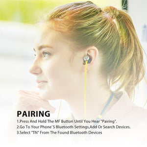 Planet Gates yellow / China Bluedio TN bluetooth earphone with Active Noise Cancelling function wireless headset for phones