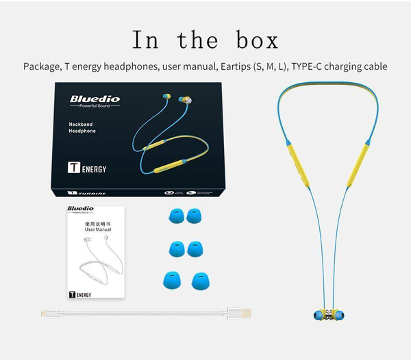 Planet Gates yellow / China Bluedio TN bluetooth earphone with Active Noise Cancelling function wireless headset for phones