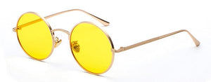 Planet Gates Yellow / China SHAUNA Super Round Women Sunglasses Brand Designer Fashion Men Dark Green Lens Shades UV400