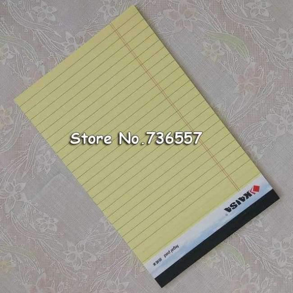 Planet Gates Yellow Color / A4 1PAD(PCS) Memo Pad USA style Legal pad 50 sheets A5 A4 Notebook paper Office School Supplies Notebooks Writing Pad