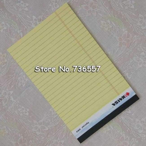 Planet Gates Yellow Color Writing pad 6PCS A4 Memo Pad USA style 50 sheets/PCS Notebook paper Office School Supplies Notepad