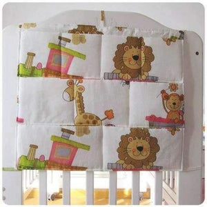 Planet Gates Yellow Cotton Grey Baby Bed Hanging Storage Bag Newborn Crib Organizer Toy Diaper Pocket for Babies Bedding Set 50*60CM