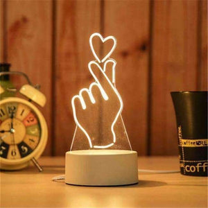 Planet Gates Yellow Creative USB desk lamp 3D night light Moonlight 3D phantom lighting table lamp