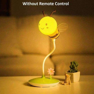 Planet Gates Yellow Cute Bee Dimmable Reading Book Light LED Desk Lamp With Remote Control Student Child Eye Protection Table Lamp Christmas Gift
