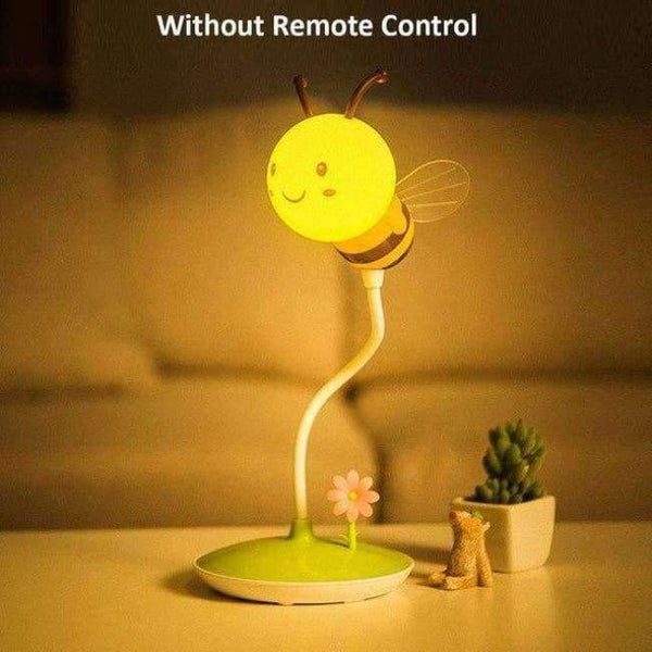 Planet Gates Yellow Cute Bee Dimmable Reading Book Light LED Desk Lamp With Remote Control Student Child Eye Protection Table Lamp Christmas Gift
