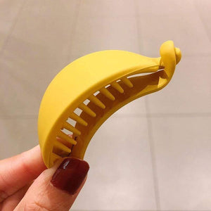 Cute Candy Colors Banana Shape Hair Claws Women Girls Sweet Hair Clips Ponytail Holder Hairpins Fashion Hair Accessories
