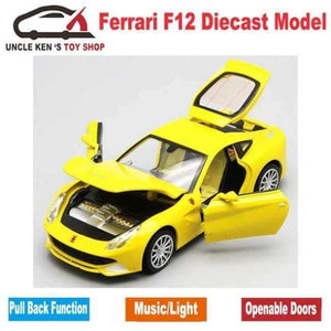 Planet Gates Yellow Diecast Scale Models Toys Sport Cars, Collection Vehicle For Boys With Different Colors