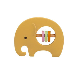 Planet Gates Yellow elephant 1PCS Baby Silicone Rattle Koala Toys Baby Teether Play Gym Montessori Food Grade Stroller Bed Bell Pacifier Educational Baby Ite
