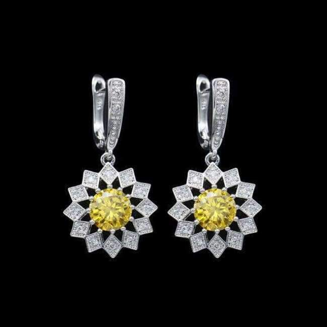 Planet Gates Sea-blue Rainbow Fashion Blue Zircon Silver 925 Jewelry Hanging Drop Dangle Earrings For Women With Stones Free Gift drop ship