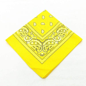 Fashion Women Cotton Bandana Scarf Square Female Bandanas 55cm*55cm Headwear Rock Girls Head Scarf Headbands Hair Accessories