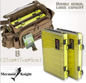 Planet Gates YELLOW Fishing Lure Box Double Sided Tackle Box Fishing Lure Egi Squid Jig Pesca Accessories Box Minnows Bait Fishing Tackle Container