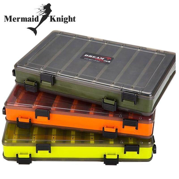 Planet Gates YELLOW Fishing Lure Box Double Sided Tackle Box Fishing Lure Egi Squid Jig Pesca Accessories Box Minnows Bait Fishing Tackle Container
