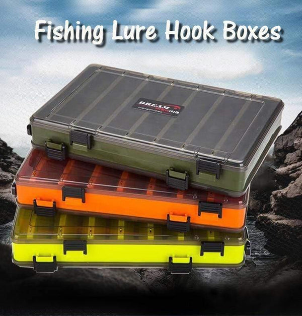 Planet Gates YELLOW Fishing Lure Box Double Sided Tackle Box Fishing Lure Egi Squid Jig Pesca Accessories Box Minnows Bait Fishing Tackle Container