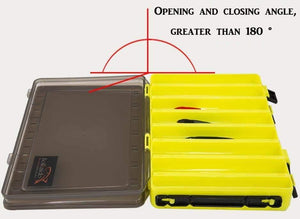 Planet Gates YELLOW Fishing Lure Box Double Sided Tackle Box Fishing Lure Egi Squid Jig Pesca Accessories Box Minnows Bait Fishing Tackle Container
