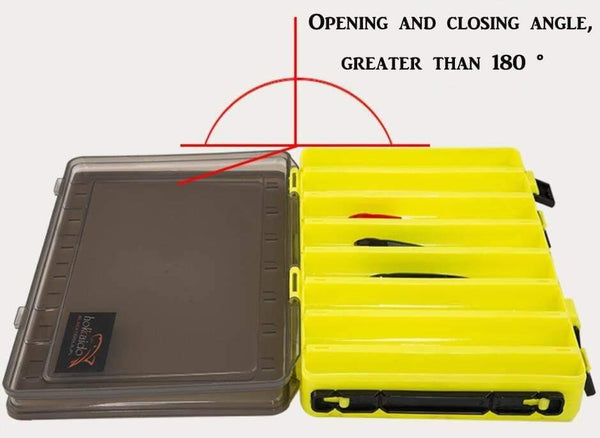 Planet Gates YELLOW Fishing Lure Box Double Sided Tackle Box Fishing Lure Egi Squid Jig Pesca Accessories Box Minnows Bait Fishing Tackle Container