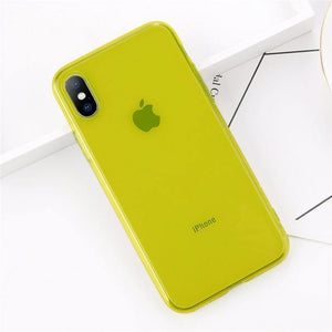 Planet Gates Yellow / For iPhone X USLION Clear TPU Silicone Case For iPhone X 8 Plus Ultra Thin Transparent Back Cover for iPhone 7 6 6S Plus Soft Phone Cases