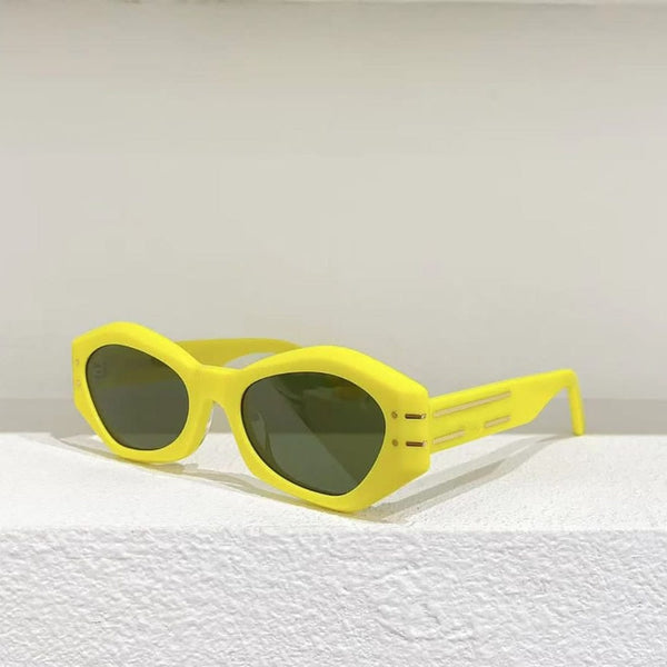 Planet Gates yellow frame / China / Other Women's Summer Sunglasses For Men and Women Signature B1U style Anti-Ultraviolet Retro Plate Full Frame Eyeglasses Random Box