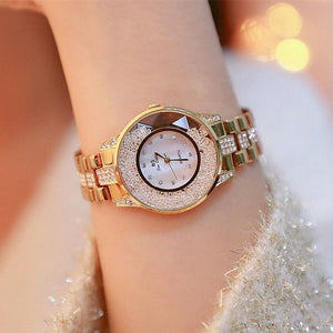 Planet Gates yellow gold Lady Watch Woman Rhinestone Wristwatches Crystal Watches Hours Gift Relogios clocks Drop Shipping