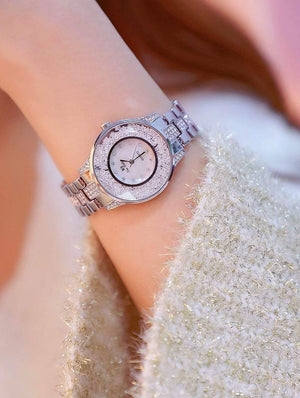 Planet Gates yellow gold Lady Watch Woman Rhinestone Wristwatches Crystal Watches Hours Gift Relogios clocks Drop Shipping