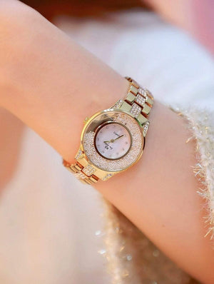 Planet Gates yellow gold Lady Watch Woman Rhinestone Wristwatches Crystal Watches Hours Gift Relogios clocks Drop Shipping