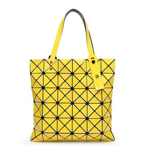 Planet Gates YELLOW Handbag Female Folded Ladies Geometric Plaid Bag Fashion Casual Tote Women Handbag Mochila Shoulder Bag