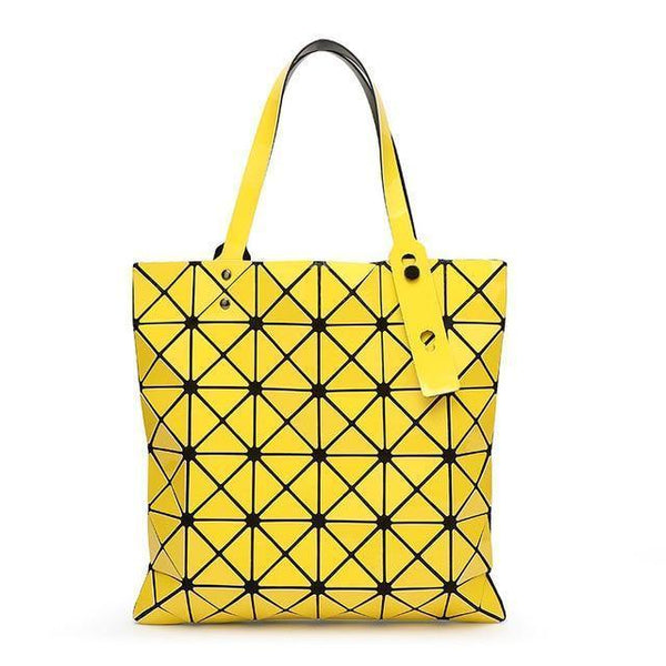 Planet Gates YELLOW Handbag Female Folded Ladies Geometric Plaid Bag Fashion Casual Tote Women Handbag Mochila Shoulder Bag
